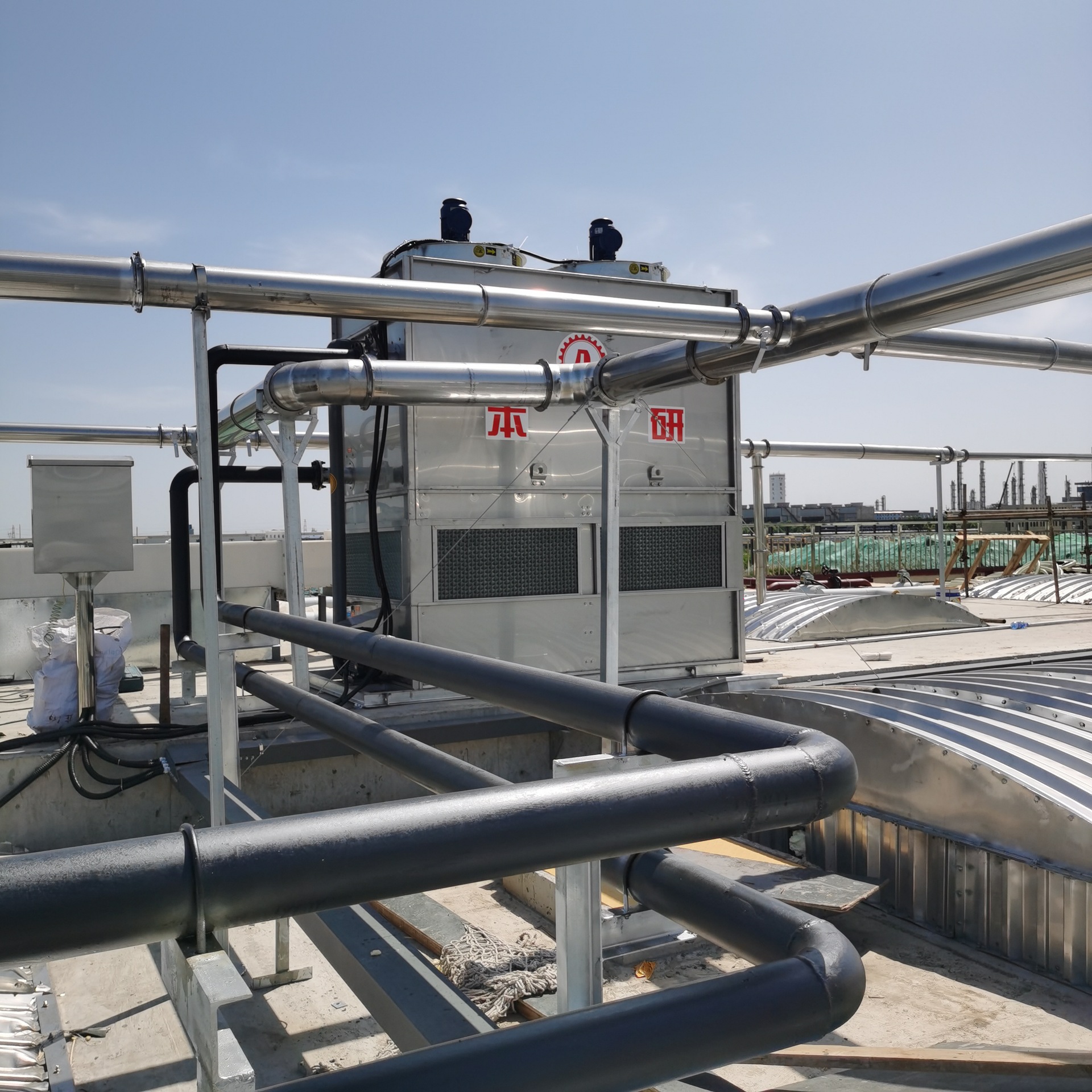 密闭式冷却塔厂家逆流式高温工业水冷设备凉水塔制冷设备维修