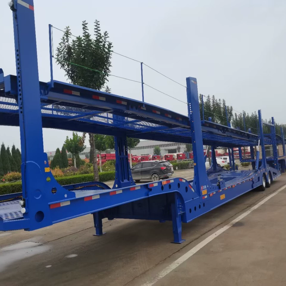 Автовоз-полуприцеп 8-колесный, для перевозки автомобилей, с алюминиевой лестницей, легкий, буксировочный