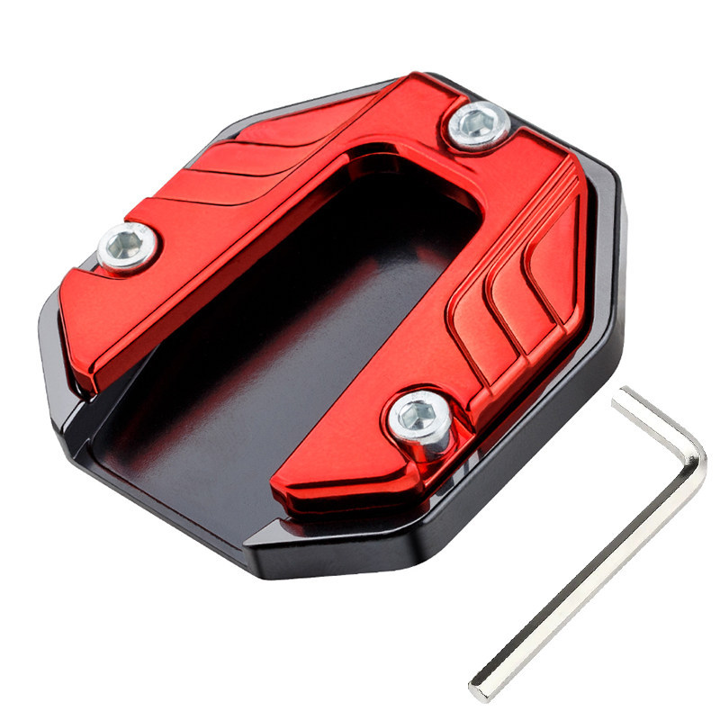 Base de soporte de soporte de pie de motocicleta cubierta protectora de almohadilla de pie lateral de vehículo eléctrico piezas de modificación antideslizante de vehículo de batería