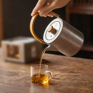 Source Manufacturer Imperial Little D Teapot Outdoor Heatable Kung Fu Teapot Stainless Steel Teapot 450ml