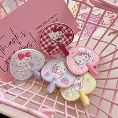 新款夏天扇子小猫发夹甜妹ins风少女刘海侧边碎发夹创意卡通发卡