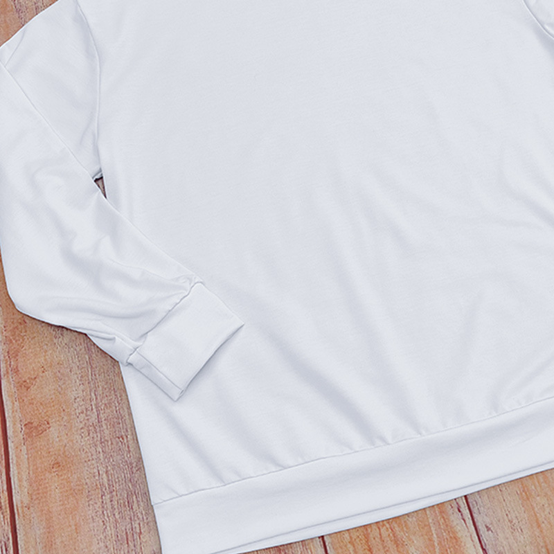 Felpa con cappuccio taglie forti autunno e inverno, da donna, girocollo, ampia, a maniche lunghe, stampa di Halloween_voghion.com