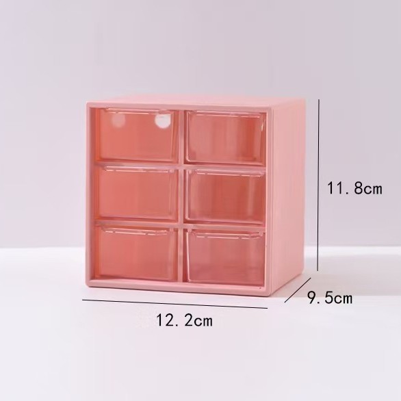 Little pink six-square grid [random stickers]
