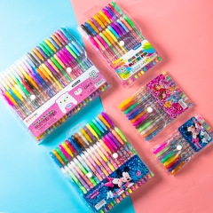 Glitter pen high gloss pastel pen hand account highlighter pen 12 colors 24 colors 36 colors student set color gel pen wholesale