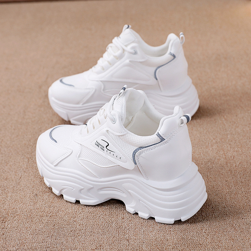 Basketballsko Vandresko Lædersko Sneakers Canvas Bue Support Skridsikret polstret fodtøj Fodtøj_voghion.com