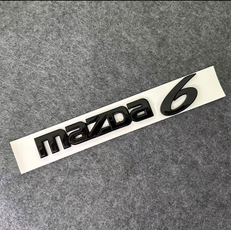 Suitable for Changan Mazda Car Logo Mazda3 6 Modified Black English Alphanumeric Rear Trunk Car Logo