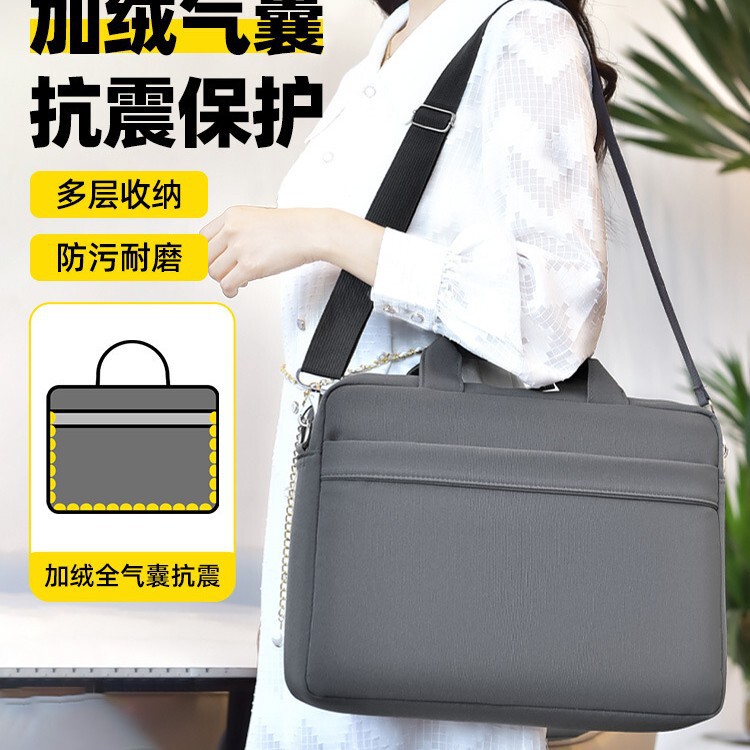 Laptop bag shoulder portable briefcase wholesale 15.6 airbag thickened shockproof for Huawei Dell Laptop bag shoulder portable briefcase wholesale 15.6 airbag thickened shockproof for Huawei Dell
