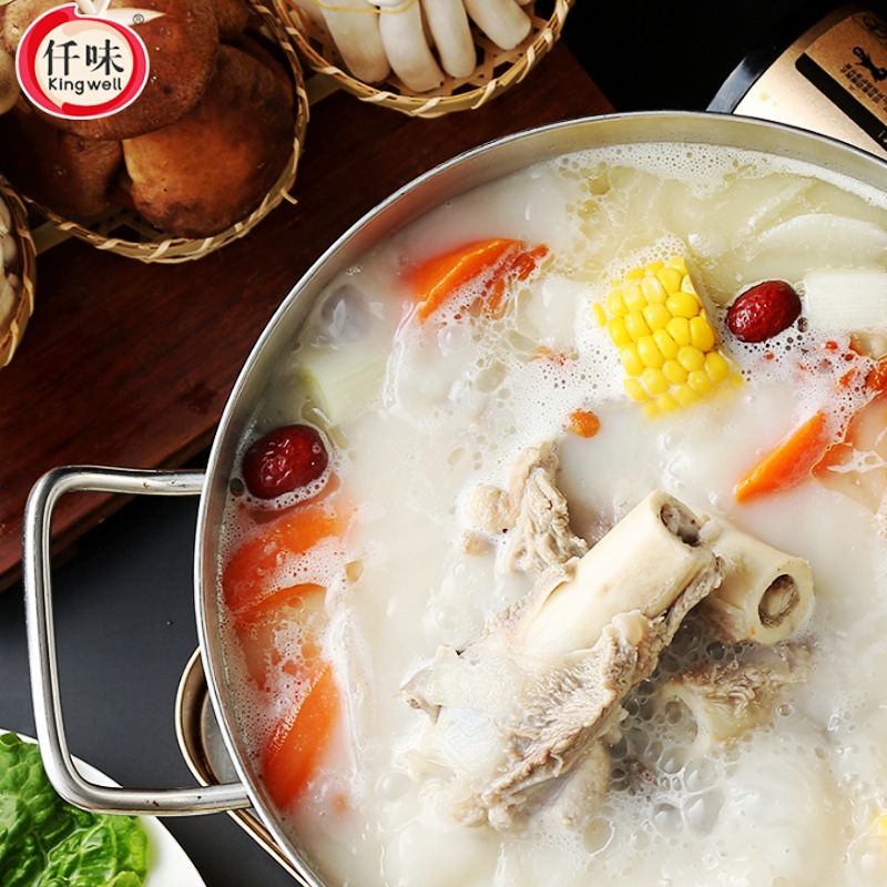 仟味豬骨白湯底複合調味料雞骨原湯火鍋冒菜麻辣燙串串香清湯底料