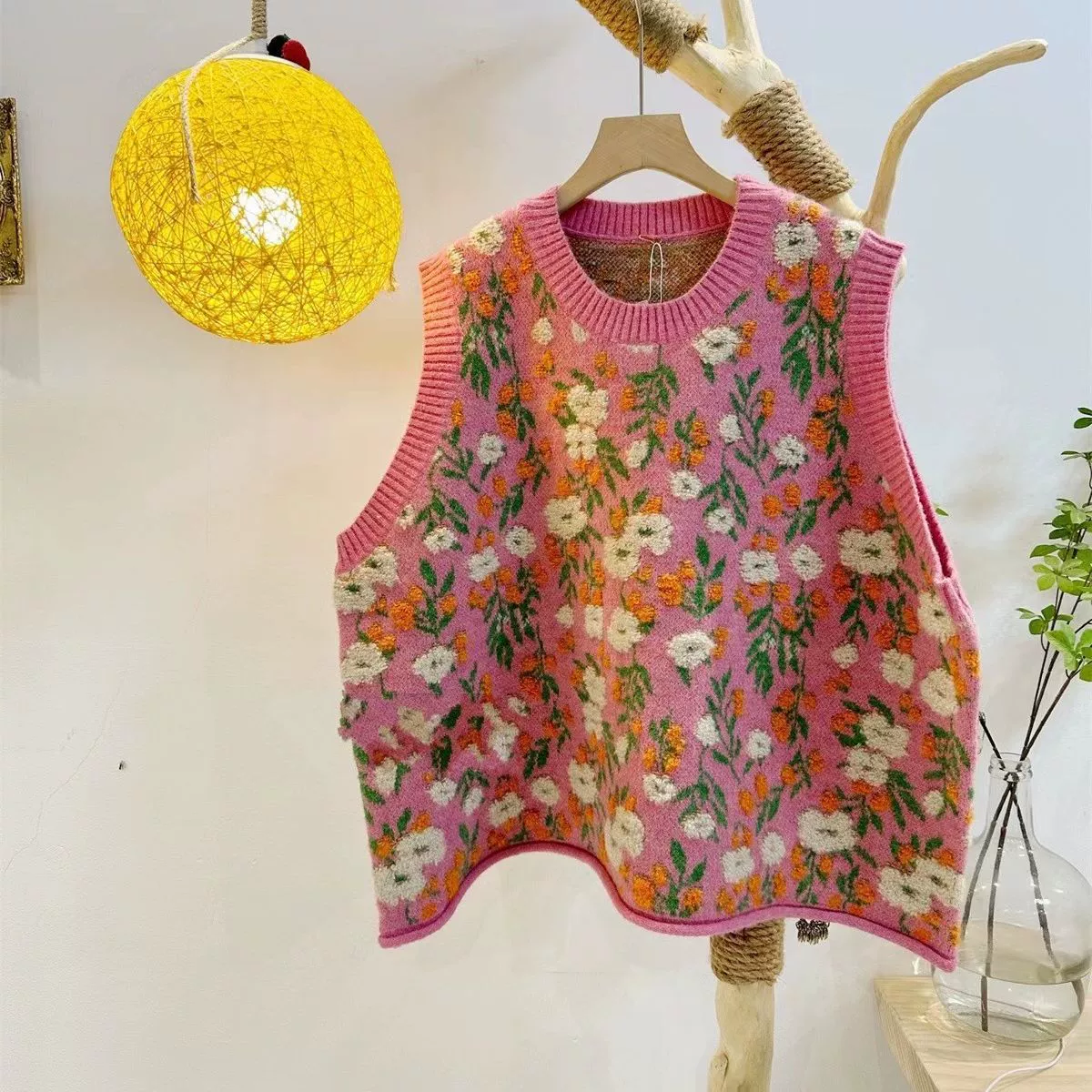 Женский трикотажный жилет большого размера для трансграничной торговли, новая весенне-осенняя модель, повседневный стиль, свободный крой, верхняя одежда больших размеров.