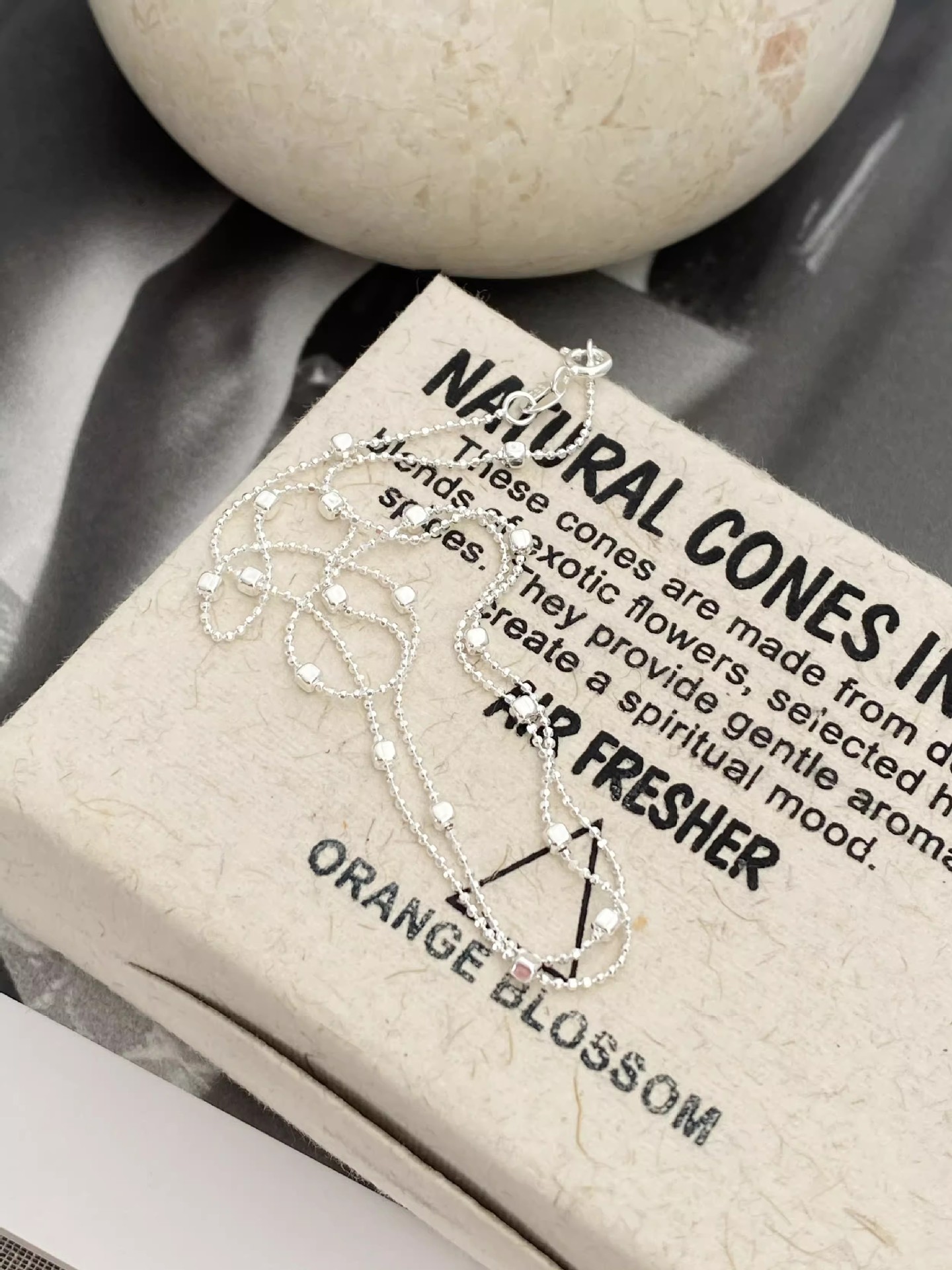 925 Sterling Silver Polishing Geometric Necklace display picture 6