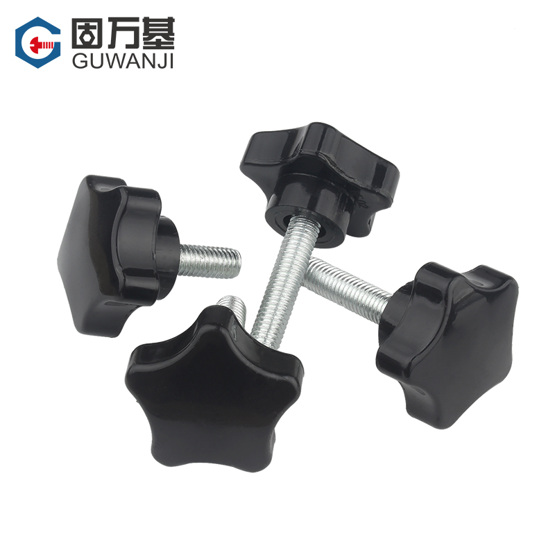 매화 손잡이 나사 별 베이클라이트 손 나사 볼트 별 나사 기계 손잡이 손잡이 M6M8M10