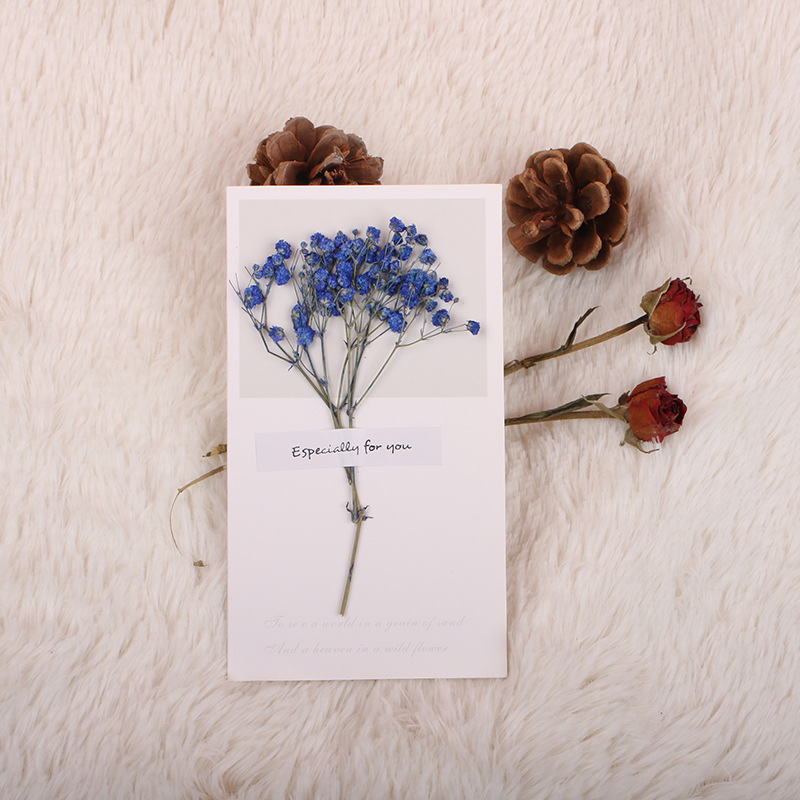 Valentine's Day Romantic Dried Flower Starry Sky Paper Date Festival Card display picture 3