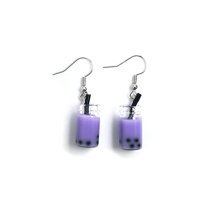 Transfronteriza Europea y Americana de la personalidad creativa pendientes de fresa roja lindo 3D de simulación de resina de frutas pendientes colgantes de setas