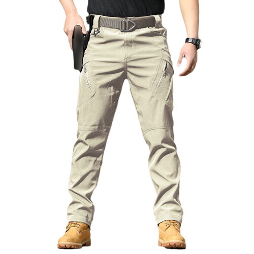 IX7 Tactical Pants Camouflage Training Pants Spring and Autumn Outdoor Elastic Work Pants Loose Softshell Rain Pants Waterproof IX9