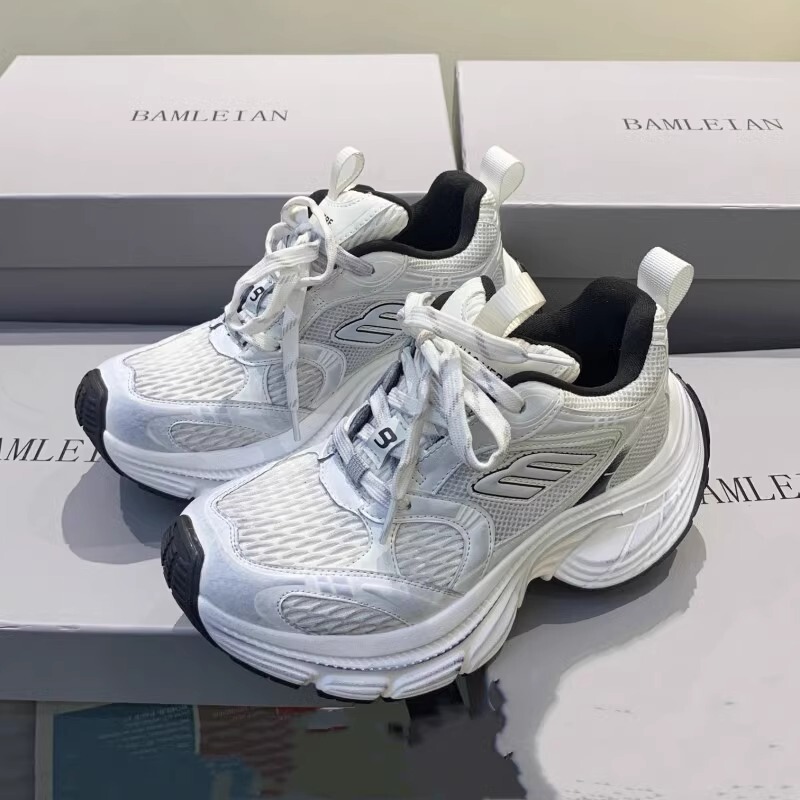 Torre Shoes Women's Foot Shown Small Spring and Autumn All-match Small Thick Sole Increased White Shoes Women's Sports and Leisure Torre Shoes Women's Foot Shown Small Spring and Autumn All-match Small Thick Sole Increased White Shoes Women's Sports and Leisure