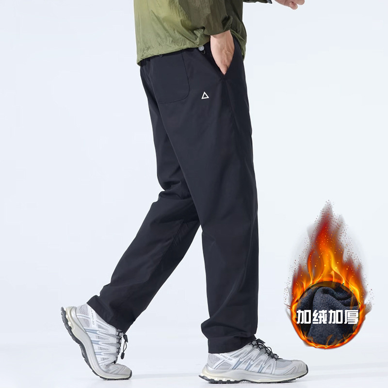 2025 Winter New Softshell Pants for Men and Women, Warm Triangle Logo Casual Pants, Slightly Tapered Slimming Straight-Leg Long Pants 2025 Winter New Softshell Pants for Men and Women, Warm Triangle Logo Casual Pants, Slightly Tapered Slimming Straight-Leg Long Pants
