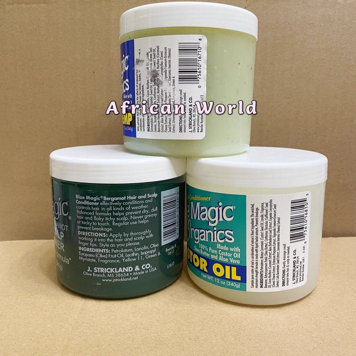 Blue Magic Hair Scalp Conditioner Castor Oil Conditioner Aceite de ricino