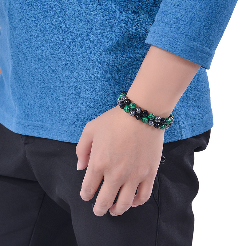 40g Weight Bracelets Classification 1 Piece Quantity Ethnic Style Color Block Natural Stone Bracelets In Bulk