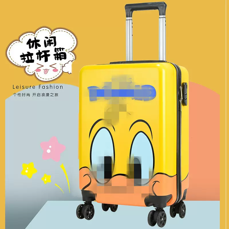 厂家直销20寸卡通时尚轻便拉杆箱旅行箱行李箱登机箱印制logo图案