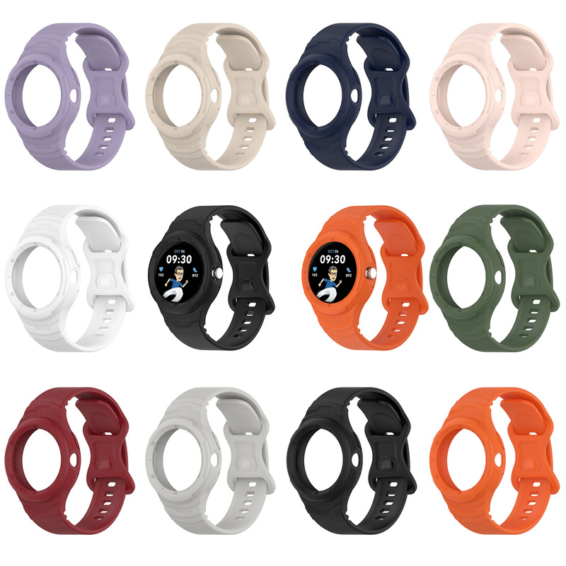 Applicable to Google watch pixel watch2 integrated strap Google pixel Watch silicone Sports wristband