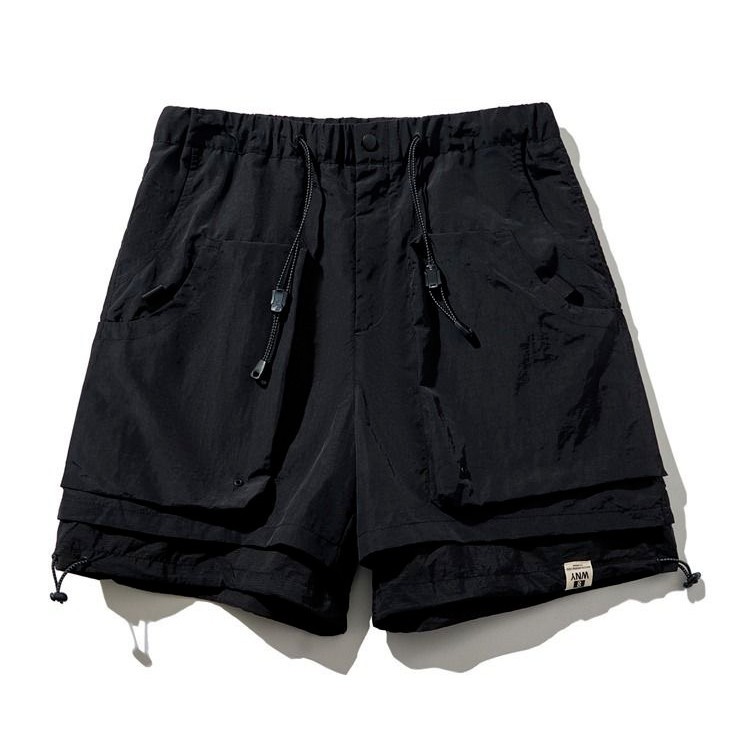 Men's Cargo Jogger Shorts With Multiple Pockets | Loose Fit Tactical Streetwear For Casual & Sports | Polyester Utility Short Pants For Summer_voghion.com