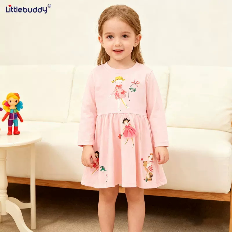 跨境女童夏季洋气连衣裙 碎花裙2025新款夏装2-7岁小女孩公主裙子