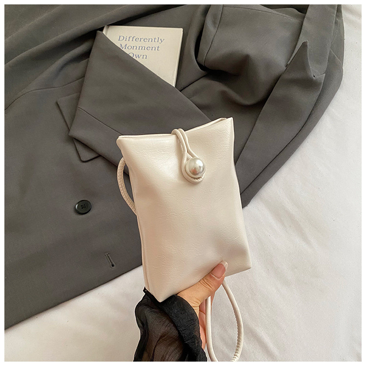 Super nicho mini bolso de teléfono móvil para mujeres 2026 nuevo estilo de verano estilo extranjero color sólido bolso de hombro