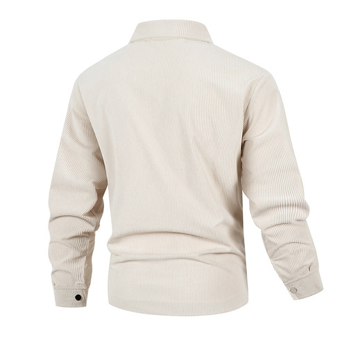 European and American best-selling stand-up collar shirt loose jacket Wish casual corduroy work-style coat OZON