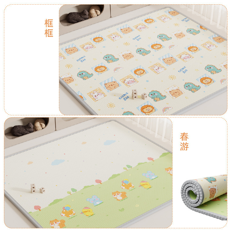 Alfombrilla para bebé Alfombrilla para gatear XPE engrosado hogar bebé sala de estar alfombrilla plegable para gatear espuma para niños insípida