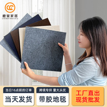 办公室地毯带胶写字楼满铺酒店会议室工程商用方块拼接家用地毯