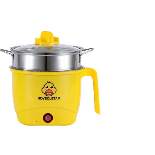 New cute little yellow duck multifunctional electric cooking pot high power electric steamer high temperature protection intelligent constant temperature cooking pot