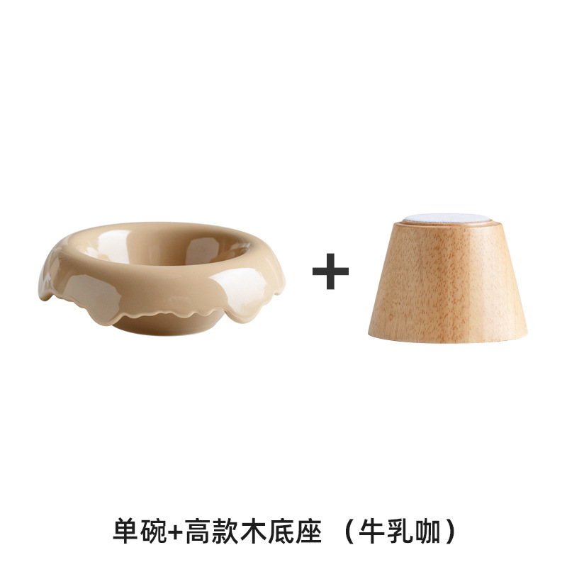 De alto aspecto de cerámica lindo aperitivo yogur de frutas desayuno postre tazón helado ensalada tazón pasillo joyería almacenamiento tazón