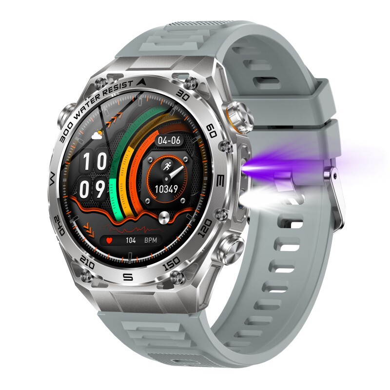 AK105(FitcloudPro) 1.53inch Heart Rate Blood Oxygen Sleep Dual Light Source Sports Outdoor Smart Watch