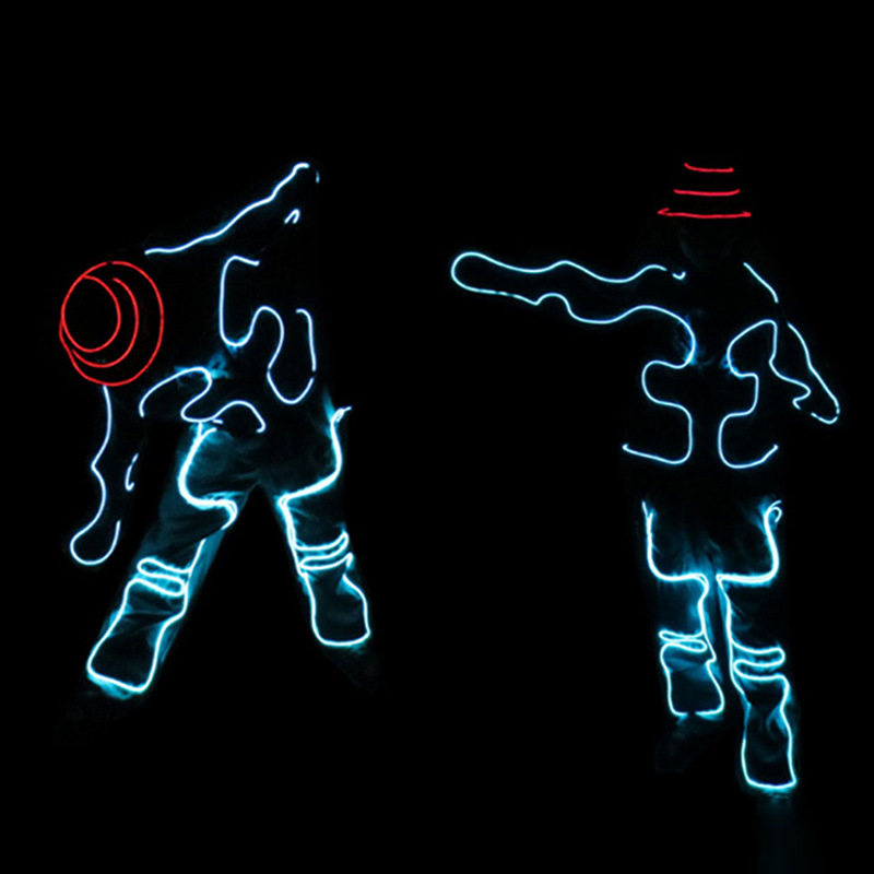 El luz fría rendimiento ropa fluorescente danza bar KTV noche espectáculo rendimiento ropa talento espectáculo ropa