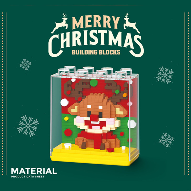 Bloques de construcción de Navidad de Chao Le Chuang 8984-8989 Árbol de Navidad de micropartículas ensamblado juguetes educativos para niños al por mayor transfronterizo