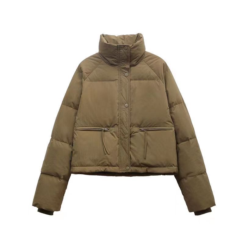 Foreign Trade Anti-season New Cotton-padded Women Short With Korean Version Stand Collar Small Thick Bread Coat Coat