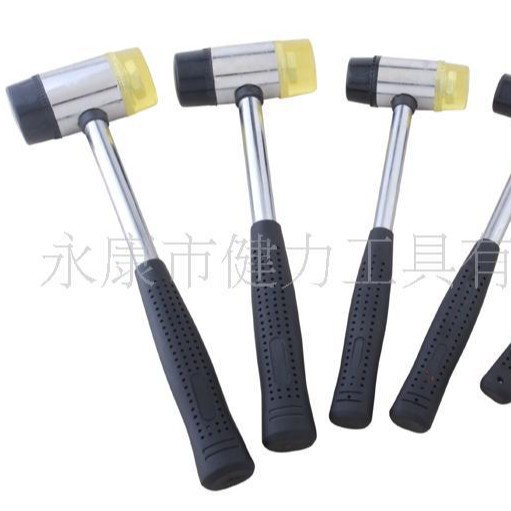 钢柄橡胶安装锤可拆卸双头玻璃锤敲打橡胶皮锤多功能锤子厂家批发