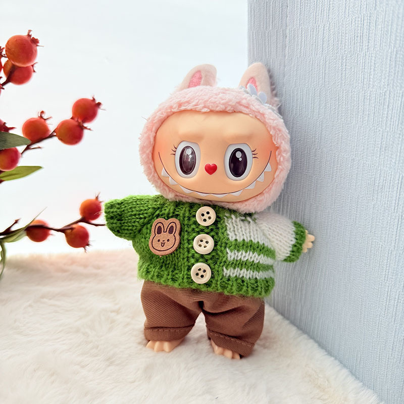 仅衣服] 一二代钥匙扣La布布衣服挂件拉布布坐坐派对熊标围巾帽子|undefined