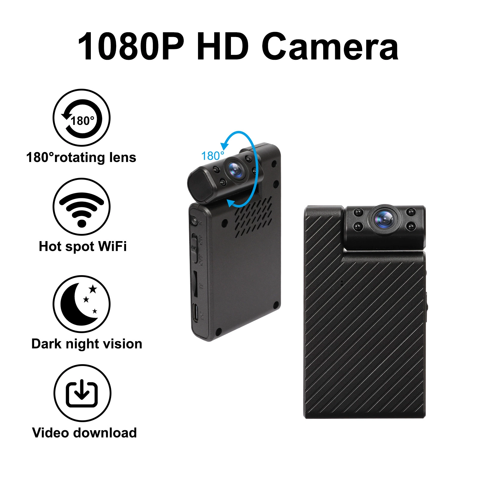 Трансграничная новая беспроводная Wi-Fi интеллектуальная охранная HD-камера наблюдения с вращающимся объективом, рекордер ночного видения