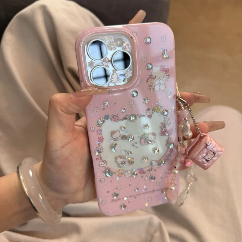 Kt Cat Mini Bag Cute for Apple 16promax Phone Case 15 iPhone14/13 Girl Case