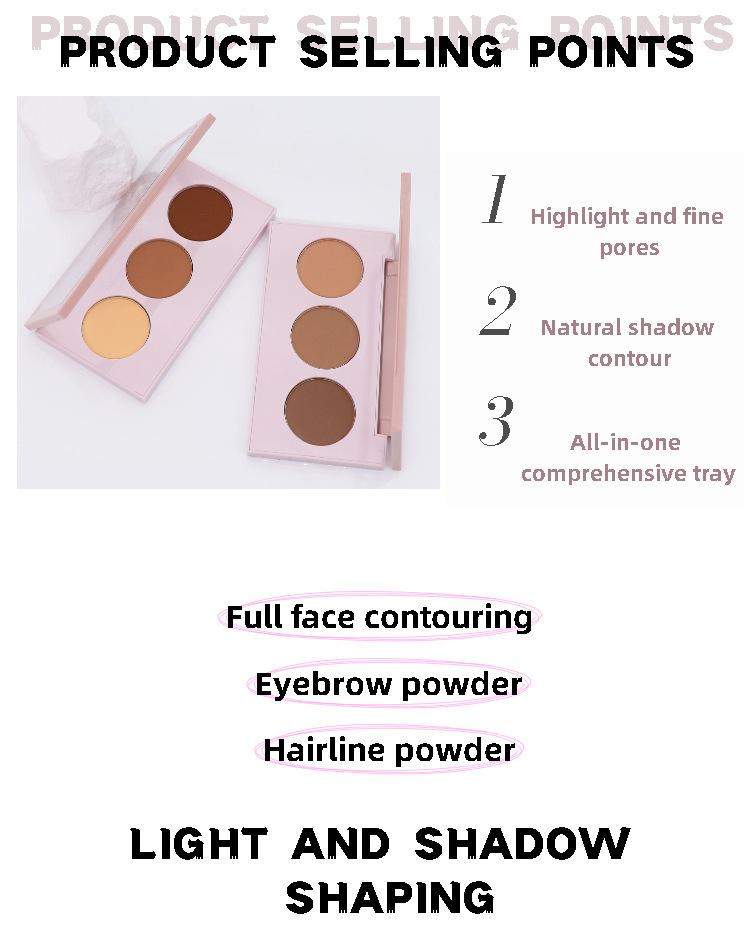 Universal Makeup Palette Highlighter Contour Concealer Set_voghion.com