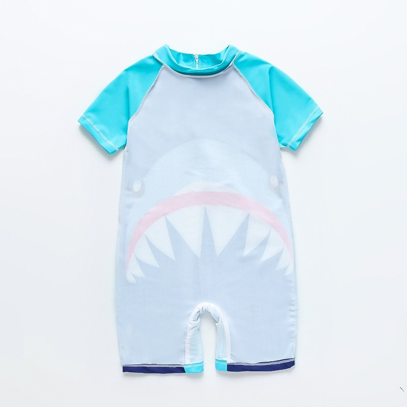 Traje de baño para niños en stock invierno Niño de una pieza nuevo de dibujos animados 4-11 Años de Edad medio y grandes niños estudiante niño traje de baño