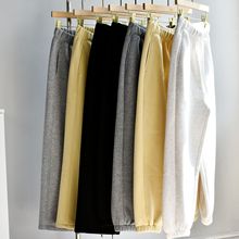 【卫裤】冬女装新运动风棉运动阔腿休闲加绒加厚大师裤阔腿裤保暖