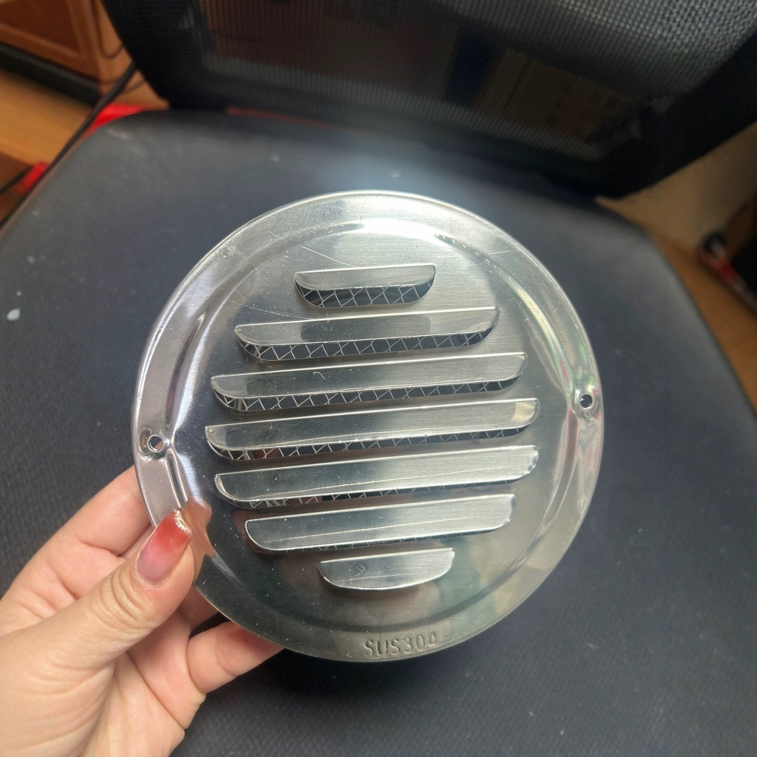 201/304不锈钢风帽外墙通风防雨防蚊虫罩厨房油烟机排气口圆形简
