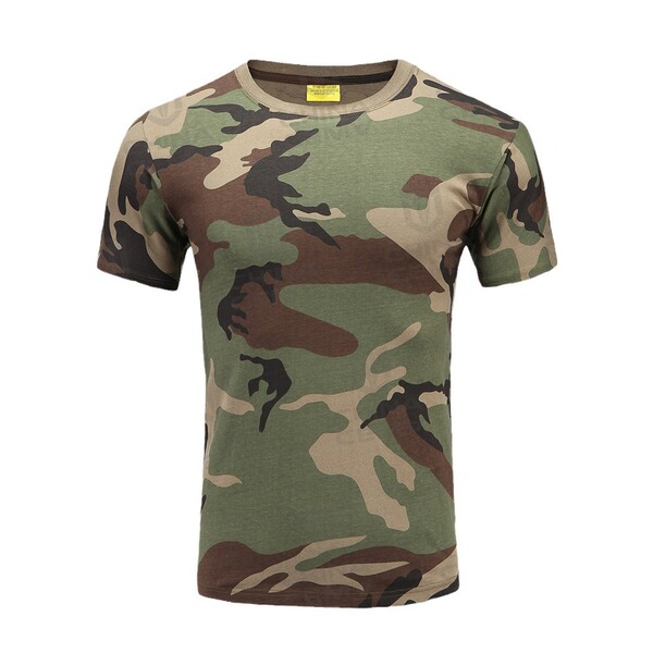 tactics camouflage cotton summer sports travel T-shirt for training