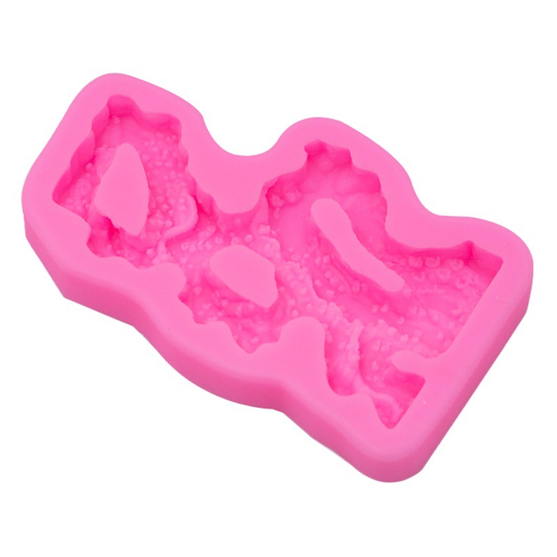 Piedra Artificial rocalla molde de silicona estilo chino decoración la torta accesorios chocolate fondant