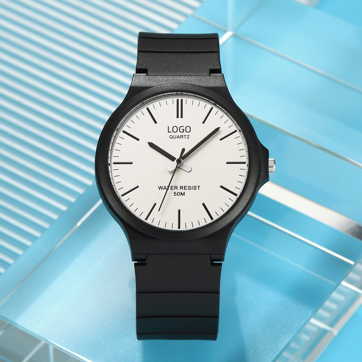 50 metros de reloj de cuarzo impermeable personalizado examen de estudiantes reloj especial unisex gran dial fábrica de relojes profesionales