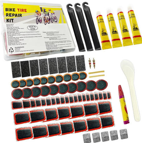 Amazon's Best-Selling New Tire Repair Tool Set, Universal Portable Bicycle Cold Patch Kit