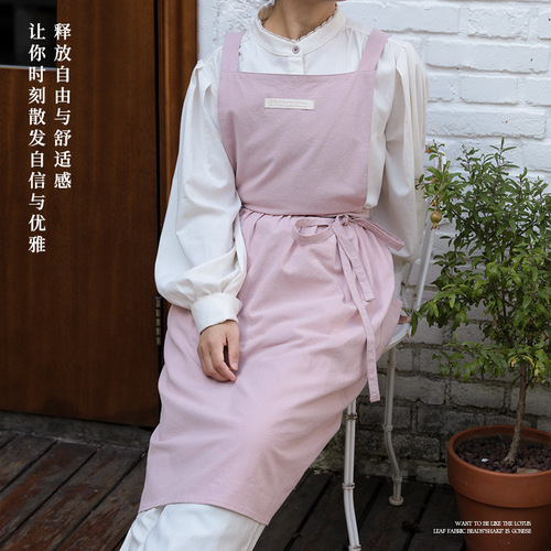 Nordic quality home kitchen cafe apron with Korean style canvas vest factory wholesale
