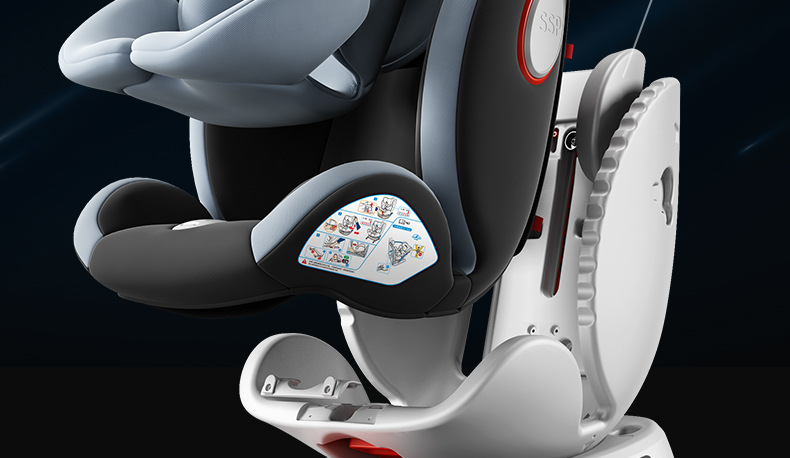 Anti-rollover car child safety seat support leg car 0-4-12 years old 360 degree rotating baby